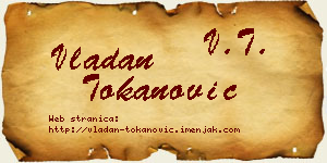 Vladan Tokanović vizit kartica